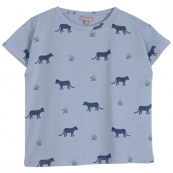 T-Shirt blau Tiger
